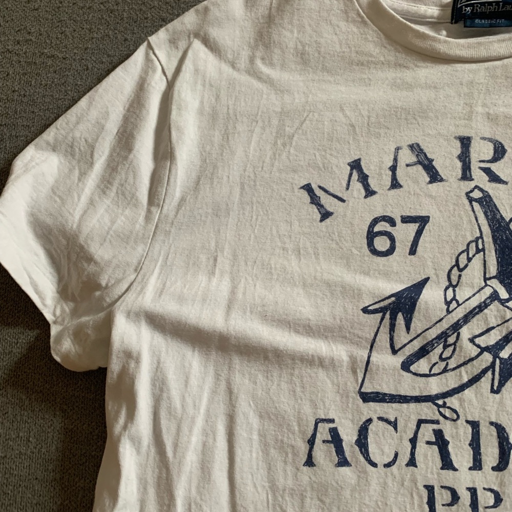 Polo by Ralph Lauren White Marine Academy Tee - Picture 3 of 5